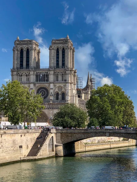 Notre Dame Cathedral Day Historic Buildings Concept — Stock Photo, Image