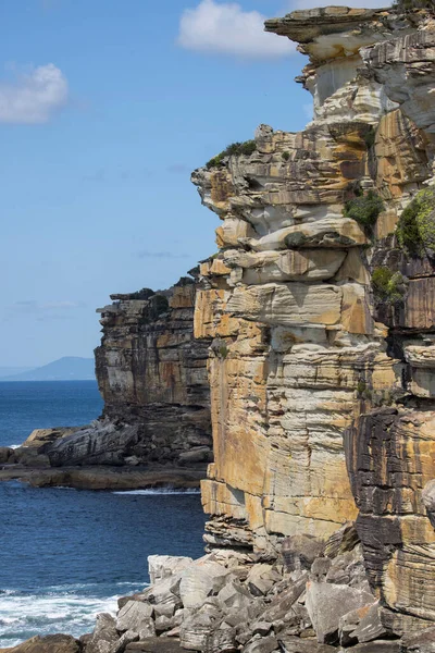 Scogliere Arenaria Oceano Royal National Park Sydney Australia — Foto Stock