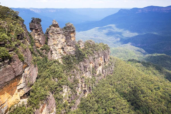 Tre Sorelle Formazioni Rocciose Katoomba Nsw Australia — Foto Stock