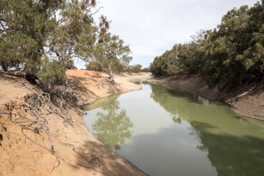 Batı Yeni Güney Galler 'deki Darling Nehri Avustralya