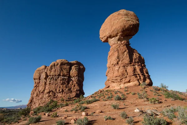 Balanced Rock Arches National Park Utar — Foto de Stock