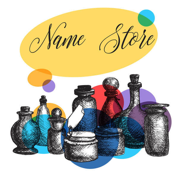 Vintage jars and bottles