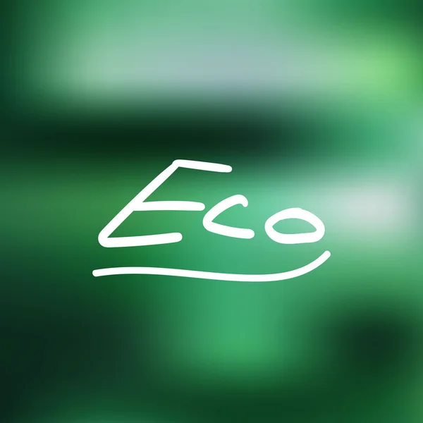 Lettrage Eco Naturel — Image vectorielle