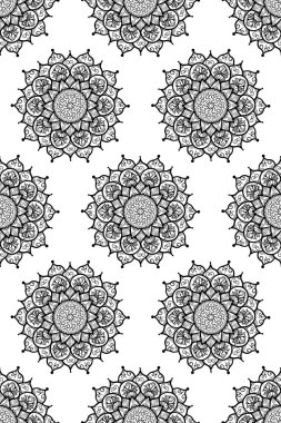 mandala pürüzsüz desen