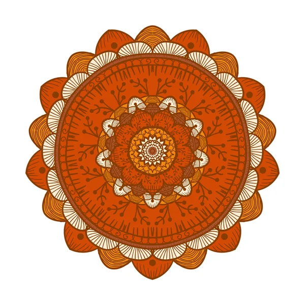 Plantilla de línea de mandala — Vector de stock