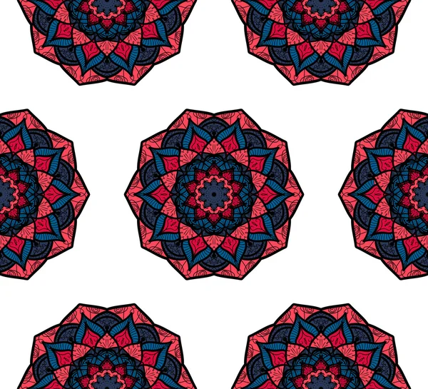 Mandala naadloos patroon — Stockvector