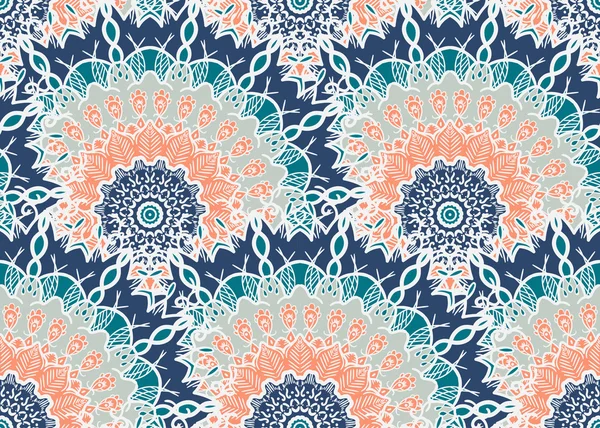 Mandala motif sans couture — Image vectorielle