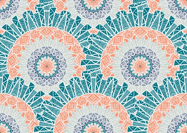 Mandala motif sans couture — Image vectorielle