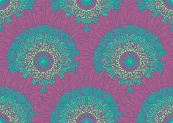 Mandala motif sans couture — Image vectorielle