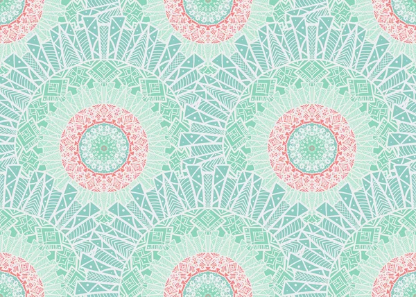 Mandala motif sans couture — Image vectorielle