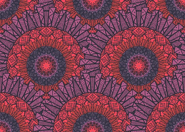 Mandala motif sans couture — Image vectorielle