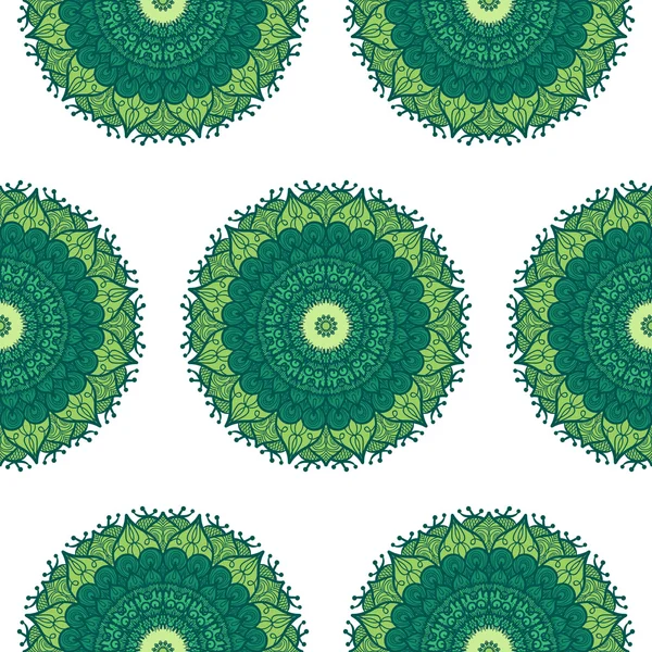 Mandala naadloos patroon — Stockvector