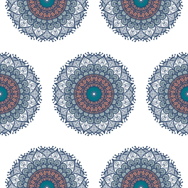 Mandala naadloos patroon — Stockvector