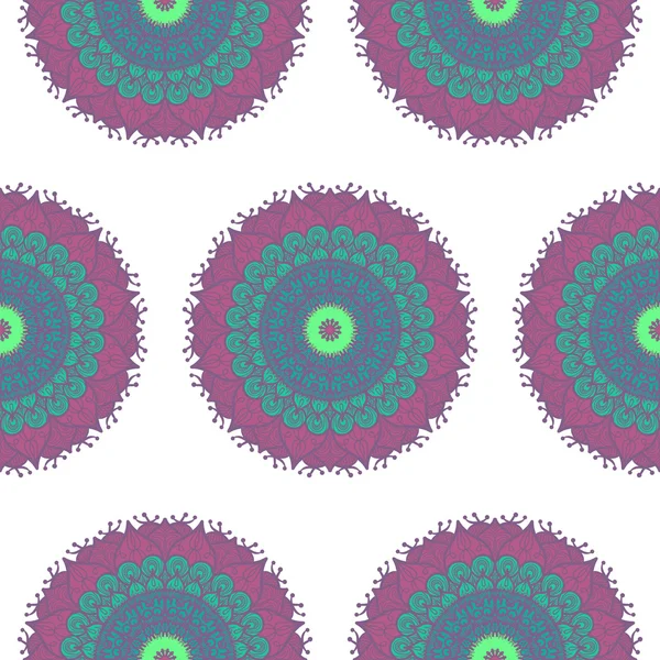 Mandala naadloos patroon — Stockvector