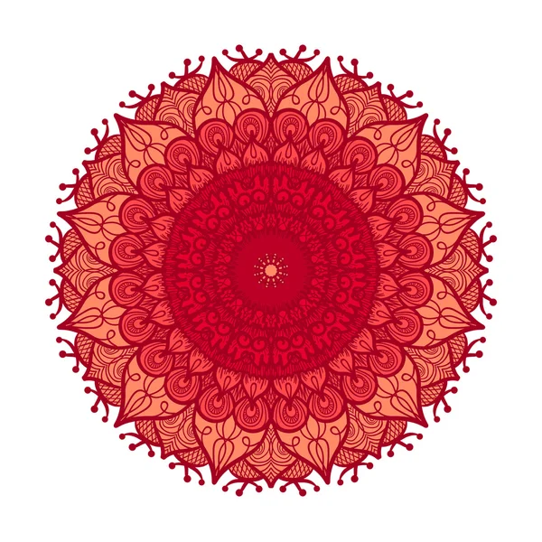 Plantilla de línea de mandala — Vector de stock