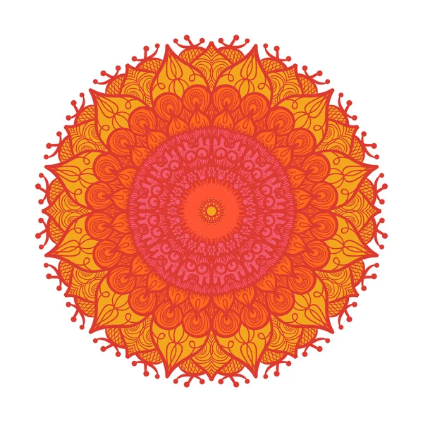 Plantilla de línea de mandala — Vector de stock