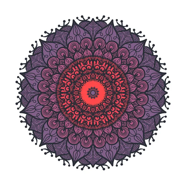 Plantilla de línea de mandala — Vector de stock