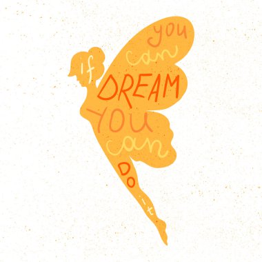 Yazı motivasyon posteri