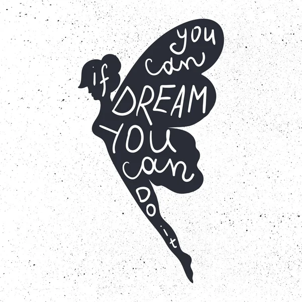 Yazı motivasyon posteri