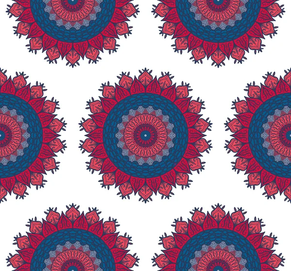 Mandala motif sans couture — Image vectorielle