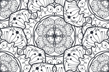 mandala pürüzsüz desen