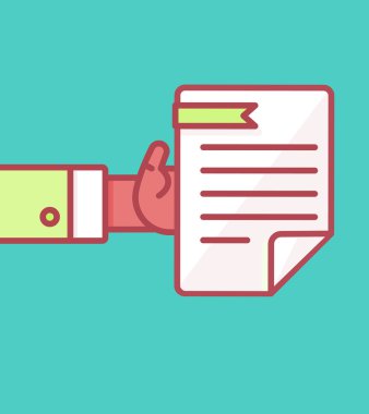 Ödeme ve belge simgesi