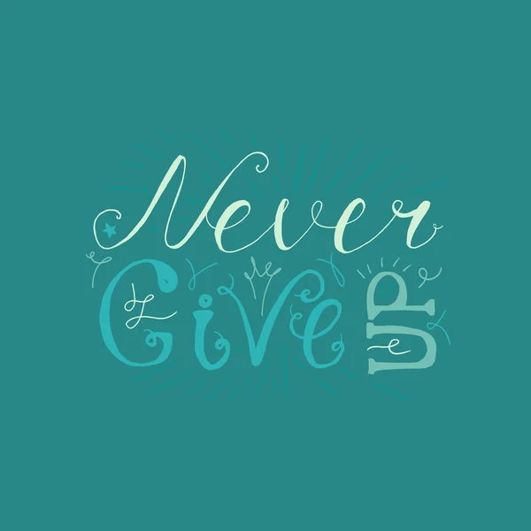 Concept Motivation et Lettrage de Rêve — Image vectorielle