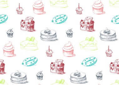 Lezzetli Kek Dikişsiz Desen