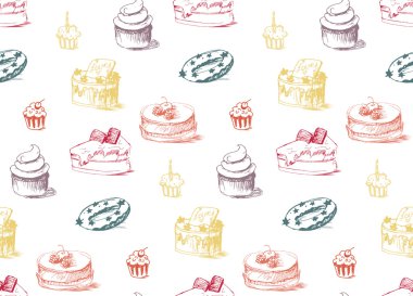 Lezzetli Kek Dikişsiz Desen