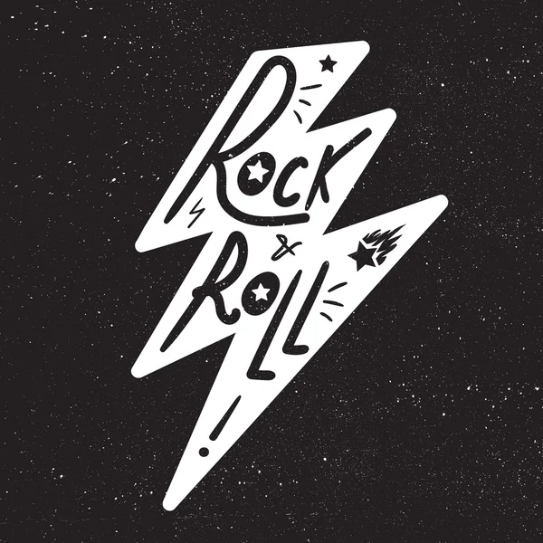 Letras de Rock and Roll — Vector de stock