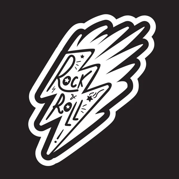 Rock and Roll bokstäver — Stock vektor