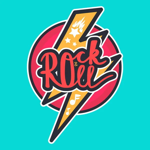 Letras de Rock and Roll — Vector de stock