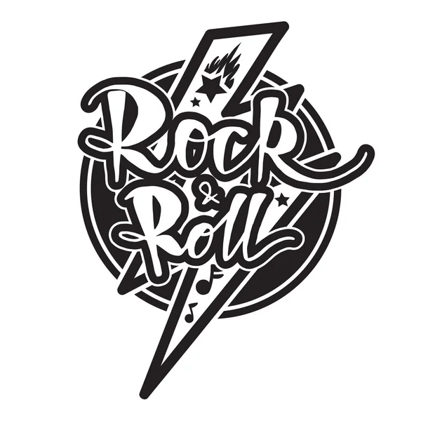 Rock and Roll bokstäver — Stock vektor