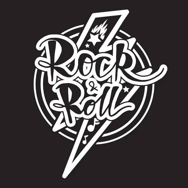 Lettrage Rock and Roll — Image vectorielle