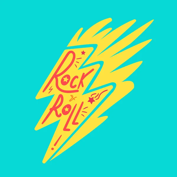 Rock and Roll bokstäver — Stock vektor