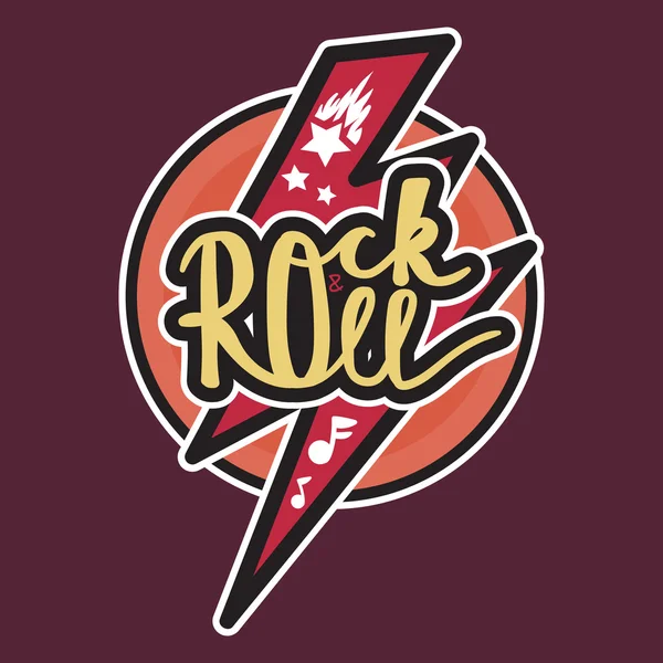 Lettrage Rock and Roll — Image vectorielle