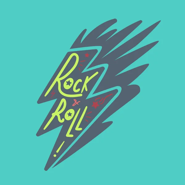 Lettrage Rock and Roll — Image vectorielle