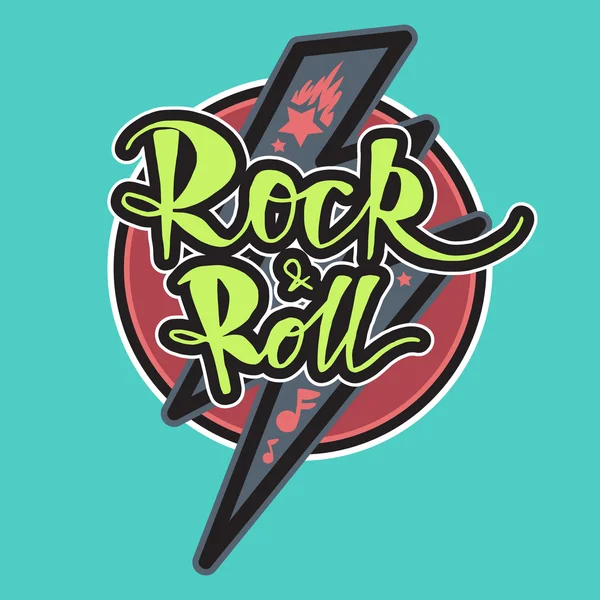 Letras de Rock and Roll — Vector de stock