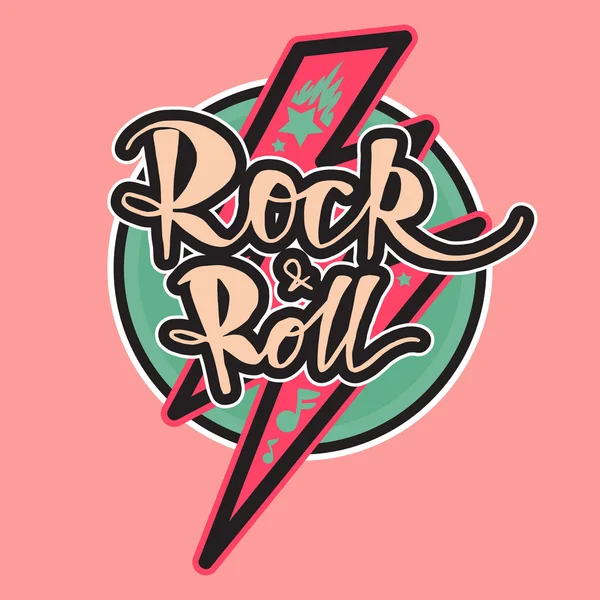Rock and Roll nápisy — Stockový vektor
