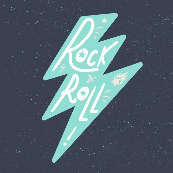 Rock and Roll yazı — Stok Vektör