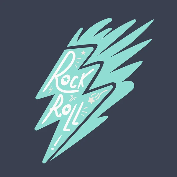 Lettrage Rock and Roll — Image vectorielle