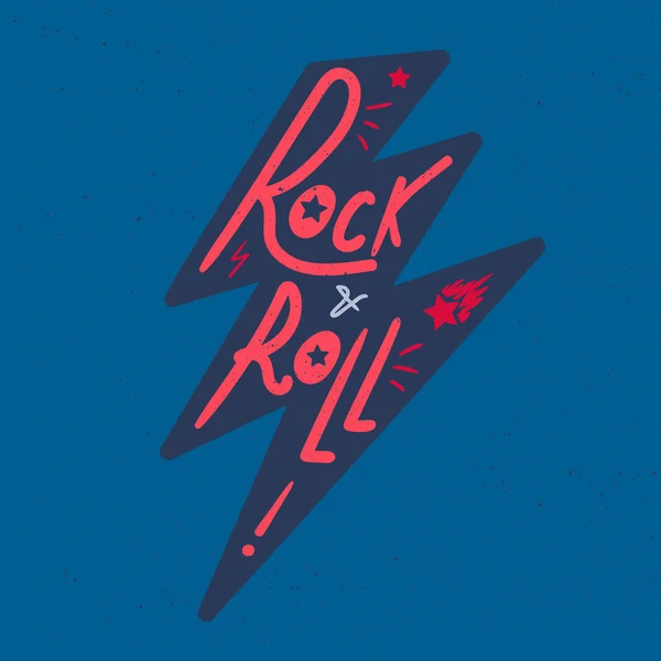 Rock and Roll yazı — Stok Vektör