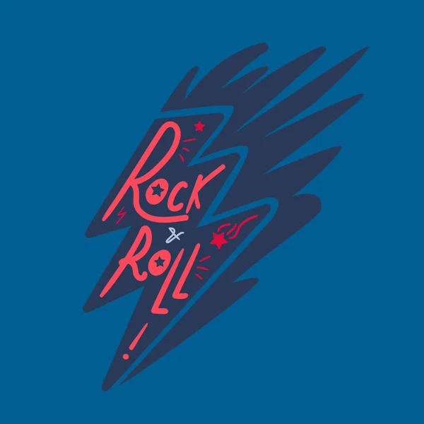 Lettrage Rock and Roll — Image vectorielle