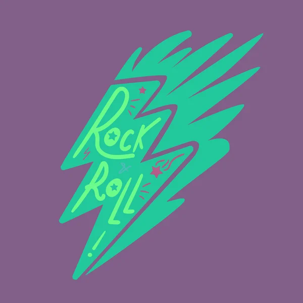 Rock and Roll yazı — Stok Vektör