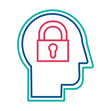 Kişilik ince çizgi düz vektör simgesini ters çevir