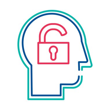 Kişilik tipi ince çizgi vektör simgesini dışa aktar