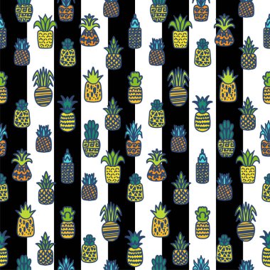 Ananas vektörü pürüzsüz desen