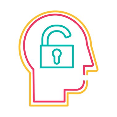 Dışa dönük kişilik tipi ince çizgi vektör simgesi. İnsan zihni psikolojisi kavramsal ana hatları pictogram