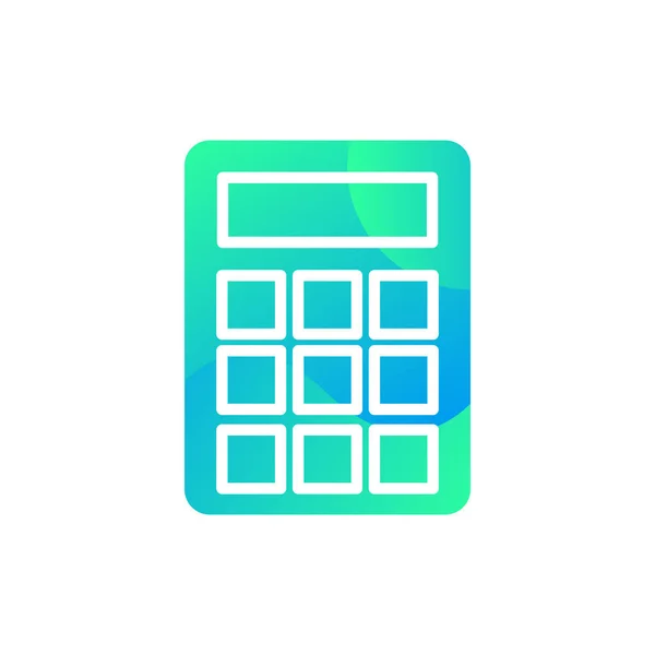 Kalkylator gadget för att räkna finans ikon vektor — Stock vektor