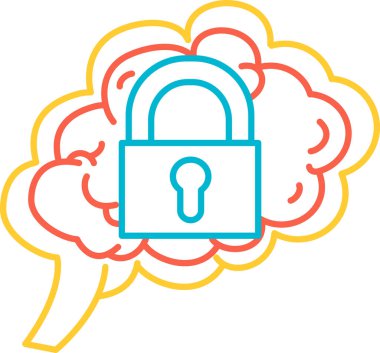 İnsan beyin simgesi vektörünün ters fonksiyonu